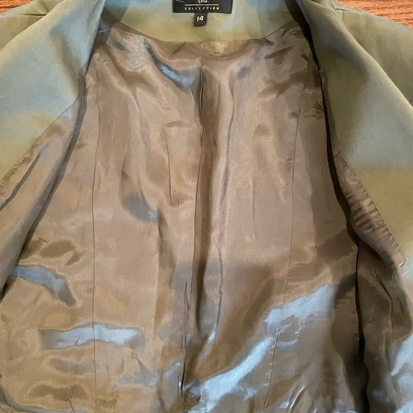Womans khaki blazer - Picture 6 of 10